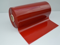 Piros hegesztő Pvc szalag-50m