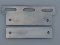 Inox lemezpár 100 mm