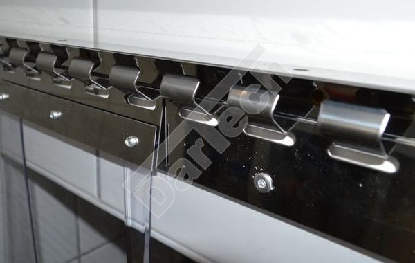 felfüggesztő rendszer és vasalat PVC szalagfüggönyhöz